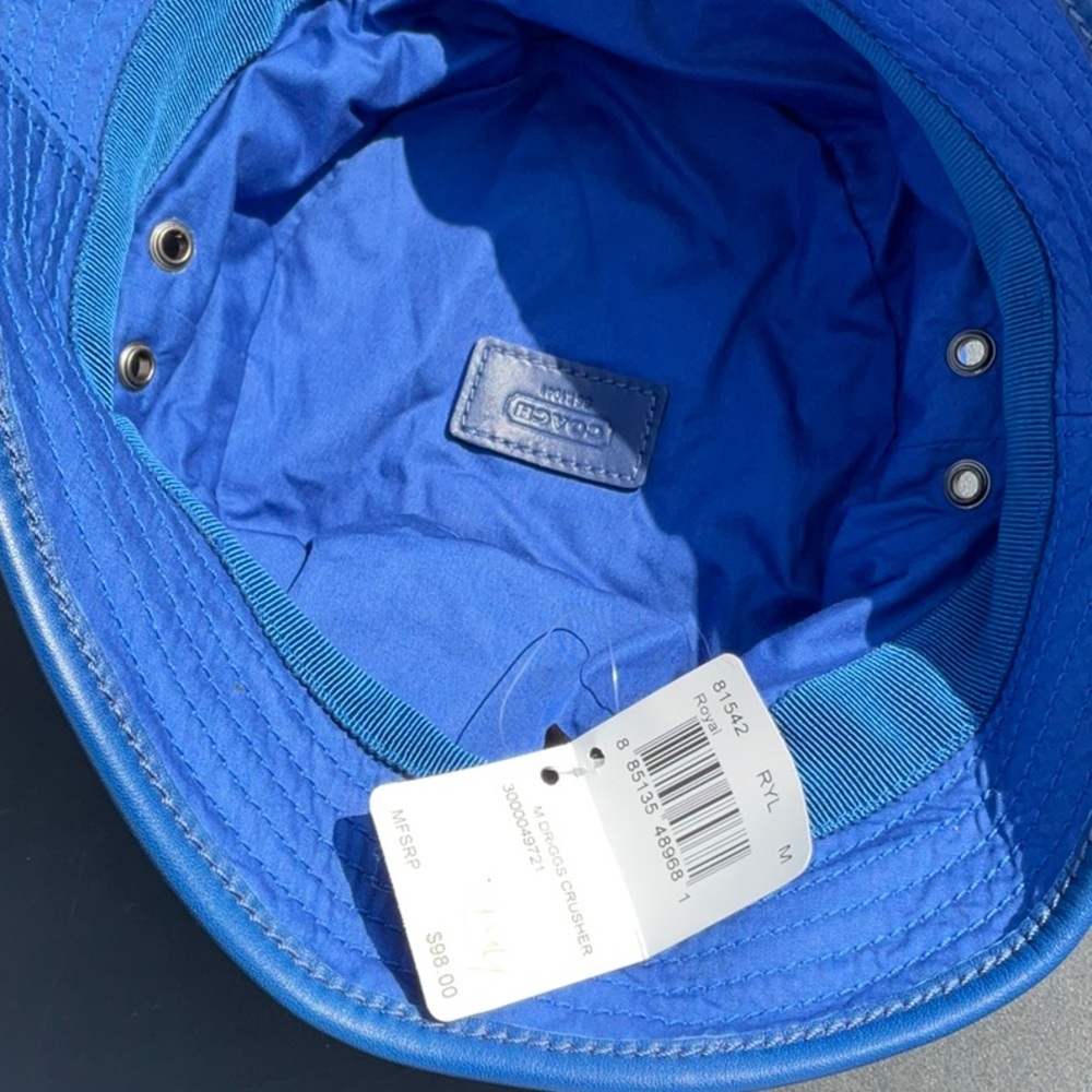 Vintage Coach Blue Bucket Hat NWT - Picture 7 of 10